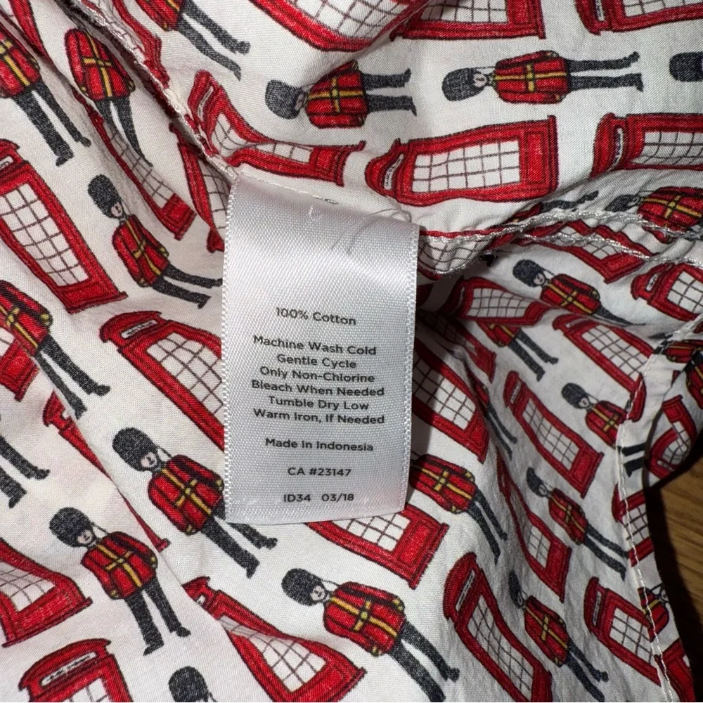 Talbots London Palace Guard Patterned Button Down Shirt size‎ 2X - Picture 5 of 8
